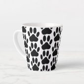 Dog Pawprint Muster Milchtasse (Linke Ecke)