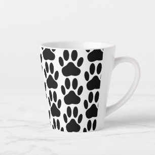Dog Pawprint Muster Milchtasse