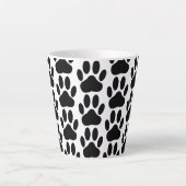 Dog Pawprint Muster Milchtasse (Vorderseite)