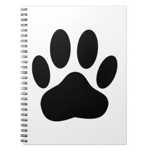 Dog Pawprint Notizblock