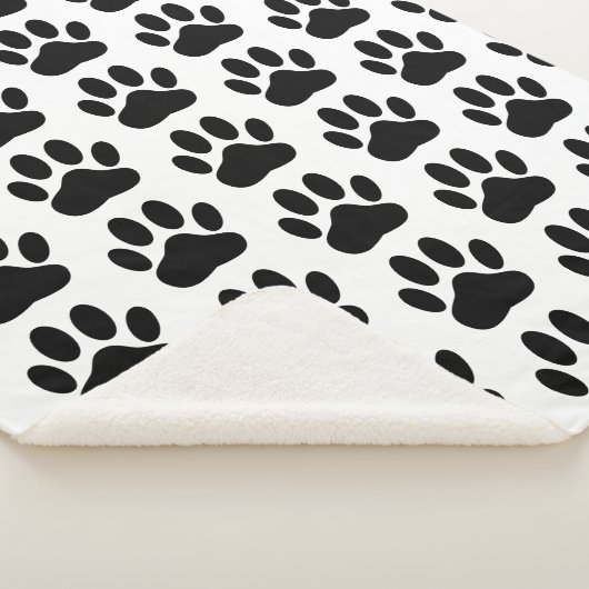 Dog Pawprint Sherpadecke (3/4)