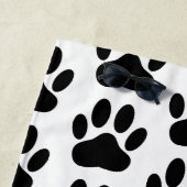 Dog Pawprint Strandtuch (Beispiel)