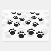 Dog Pawprint Trail Geschenkpapier Set (Vorderseite 3)