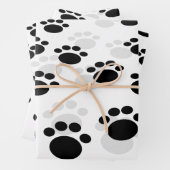 Dog Pawprint Trail Geschenkpapier Set (Beispiel)