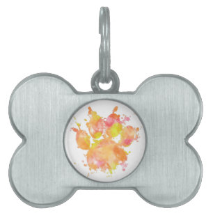 Dog Pawprint Wasserfarbe Tiermarke