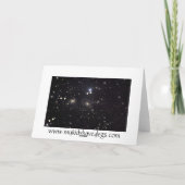 Dog Pawprints and Stars Sympathy Card Karte (Rückseite)