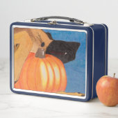 Dog paws and pumpkin metal lunch box (Beispiel)