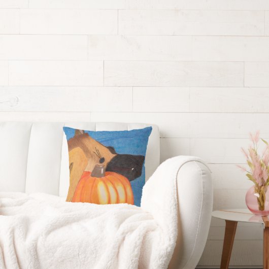 Dog paws and pumpkin pillow kissen (Liege)