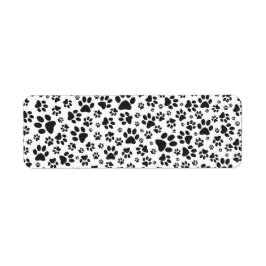 Dog Paws Black and White Polka Dot