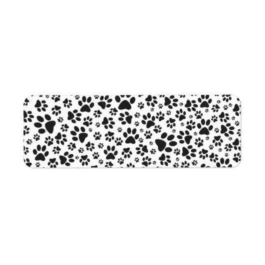 Dog Paws Black and White Polka Dot (Vorne)