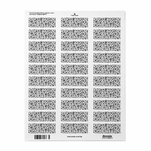 Dog Paws Black and White Polka Dot (Vorne)