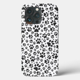 Dog Paws Black and White Polka Dot Case-Mate iPhone Hülle