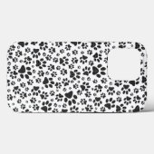 Dog Paws Black and White Polka Dot Case-Mate iPhone Hülle (Rückseite (Horizontal))