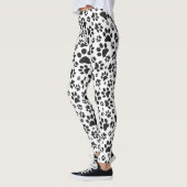 Dog Paws Black and White Polka Dot Leggings (Links)