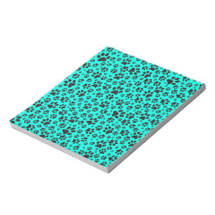 Dog Paws Black and White Polka Dot on viviviviane  Notizblock