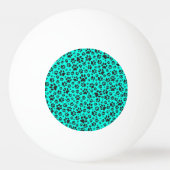 Dog Paws Black and White Polka Dot on viviviviane Tischtennisball (Rückseite)