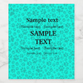 Dog Paws Black and White Polka Dot on viviviviane  Weinetikett (Einzelnes Label)