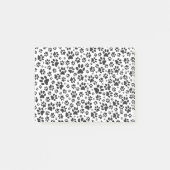 Dog Paws Black and White Polka Dot Post-it Klebezettel (Vorderseite)