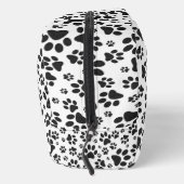 Dog Paws Black and White Polka Dot Waschbeutel (Rechts)