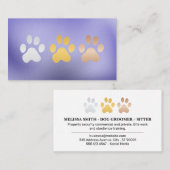 Dog Paws Footprints | Animal Care Visitenkarte (Vorne/Hinten)