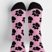 Dog Paws Geburtstagsgeschenk Pink Socken (Oben)