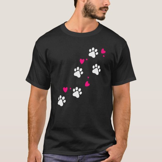 Dog Paws Graphic Dog Owner Pet Shepherd Puppy Pets T-Shirt (Vorderseite)