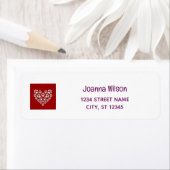 Dog Paws Heart Niedlich moderne zeitgemäße Adresse (Insitu)