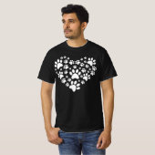 Dog paws Heart T-Shirt (Vorne ganz)