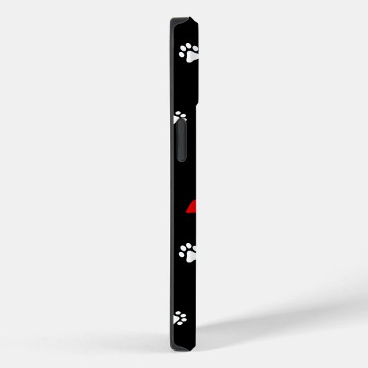 Dog Paws Herzmuster Case-Mate iPhone Hülle (Rückseite / Rechts)