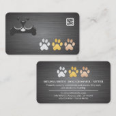 Dog Paws Metal | Animal Services Visitenkarte (Vorne/Hinten)