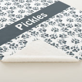 Dog Paws Personalisiert Sherpa Dog Blanket Sherpadecke (3/4)