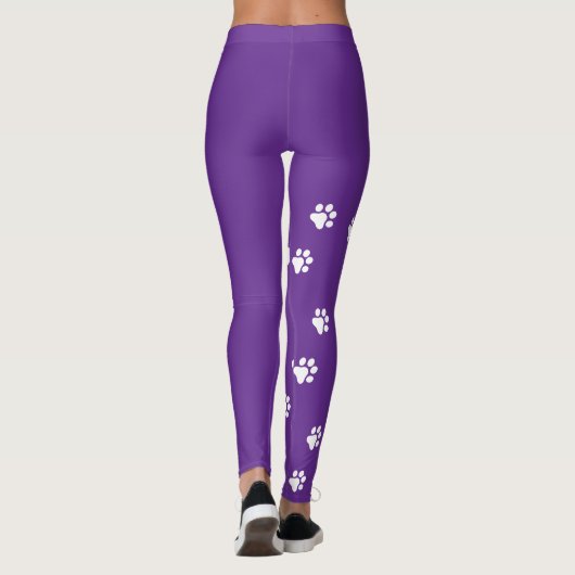 Dog Paws Womens Leggings (Rückseite)
