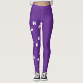 Dog Paws Womens Leggings (Vorderseite)
