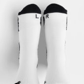 Dog Pay Icon - Schwarz & Weiß Socken (Oben)