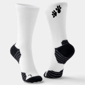 Dog Pay Icon - Schwarz & Weiß Socken (Gewinkelt)
