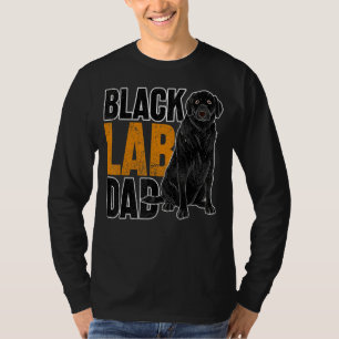 Dog Pet Fathers Day Black Lab Vater Black Labrador T-Shirt