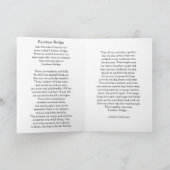 Dog Pet Foto Beileid Rainbow Bridge Poem Card Karte (Innenseite)