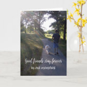 Dog Pet Foto Beileid Rainbow Bridge Poem Card Karte (Gelbe Blume)