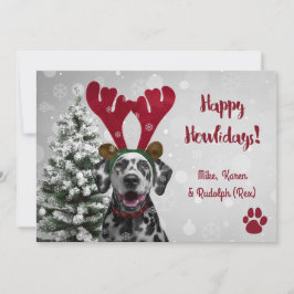 Dog Pet Funny Frohe Weihnachtskarten Feiertagskarte