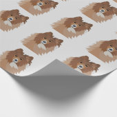Dog Pet Sheltie Dog Geschenkpapier (Ecke)