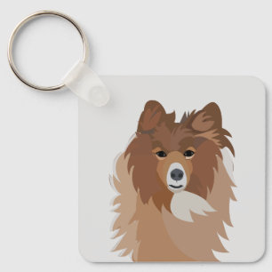 Dog Pet Sheltie Dog Schlüsselanhänger