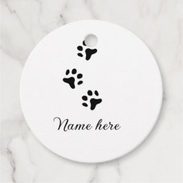 Dog Pfow schwarzes Haustier hinzufügen Name Text T Geschenkanhänger