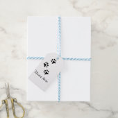 Dog Pfow schwarzes Haustier hinzufügen Name Text T Geschenkanhänger (Mit Garn)