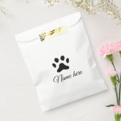 Dog Pfow schwarzes Haustier hinzufügen Name Text T Geschenktütchen (Versiegelt)