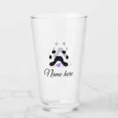 Dog Pfow schwarzes Haustier hinzufügen Name Text T Glas (Rückseite)