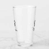 Dog Pfow schwarzes Haustier hinzufügen Name Text T Glas (Rechts)