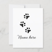 Dog Pfow schwarzes Haustier hinzufügen Name Text T