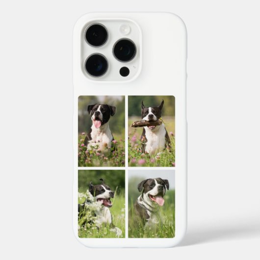 Dog Photo Collage Personalized Pet Case-Mate iPhone Hülle (Rückseite)