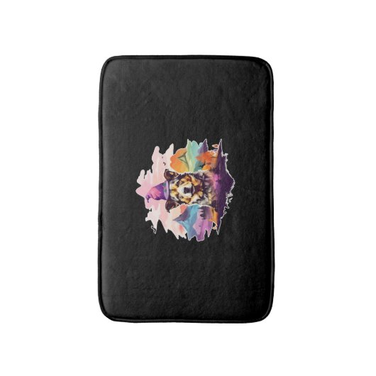 Dog Pink Halloween Badematte (Vorderseite Vertikal)