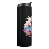 Dog Pink Halloween Thermosbecher (Nach links gedreht)